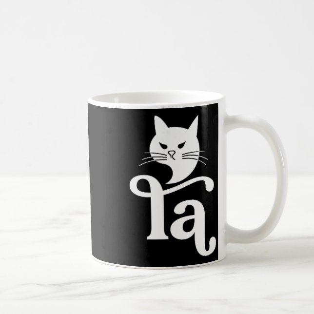 Comma La Kamala Harris 2024 Funny Childless Cat La Coffee Mug (Right)