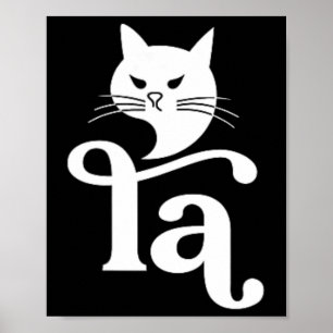 Comma La Kamala Harris 2024 Funny Childless Cat La Poster