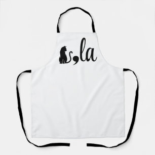 Comma La Kamala Harris - cat mom for Kamala  Apron