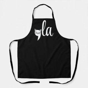 Comma La Kamala Harris - cat mom for Kamala  Apron