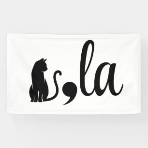Comma La Kamala Harris - cat mom for Kamala Banner