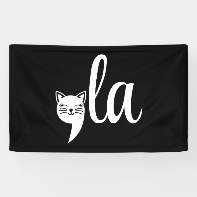 Comma La Kamala Harris - cat mom for Kamala  Banner (Horizontal)