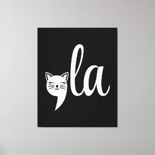 Comma La Kamala Harris - cat mom for Kamala Canvas Print