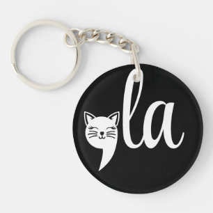 Comma La Kamala Harris - cat mom for Kamala Keychain