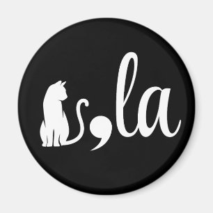 Comma La Kamala Harris - cat mom for Kamala  Magnet
