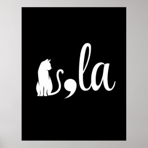 Comma La Kamala Harris - cat mom for Kamala  Poster