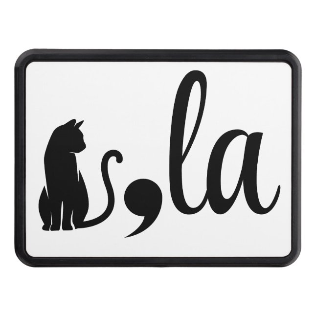 Comma La Kamala Harris - cat mom for Kamala  Trailer Hitch Cover (Front)