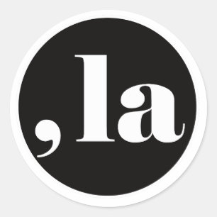 Comma la, Kamala Harris. Classic Round Sticker