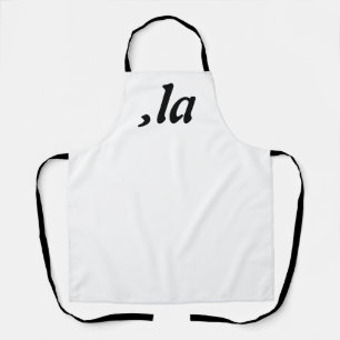 Comma La Kamala Harris - customized text design Apron