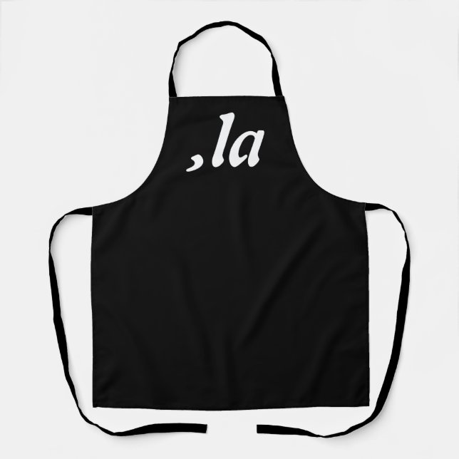 Comma La Kamala Harris - customized text design  Apron (Front)