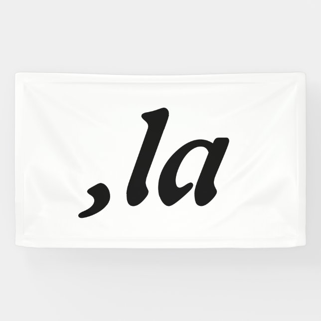 Comma La Kamala Harris - customized text design  Banner (Horizontal)