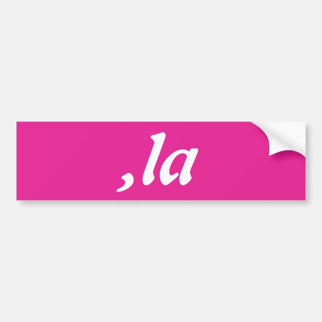 Comma La Kamala Harris - customized text design  Bumper Sticker (Front)