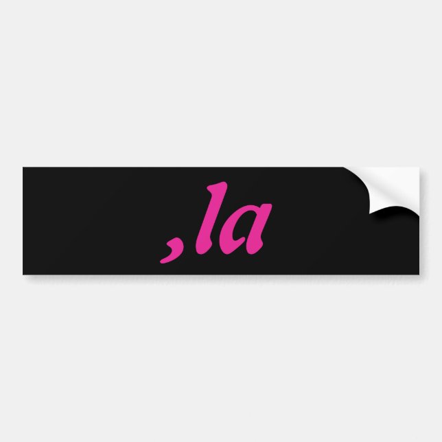 Comma La Kamala Harris - customized text design  Bumper Sticker (Front)