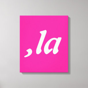 Comma La Kamala Harris - customized text design Canvas Print
