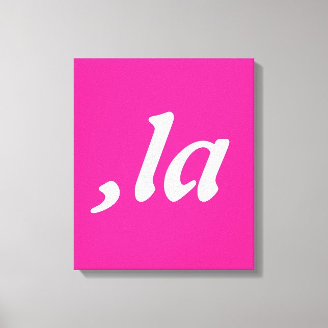 Comma La Kamala Harris - customized text design  Canvas Print (Front)