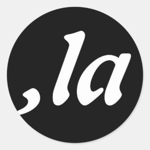 Comma La Kamala Harris - customized text design  Classic Round Sticker