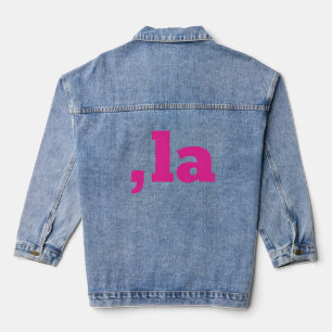 Comma La Kamala Harris - customized text design Denim Jacket