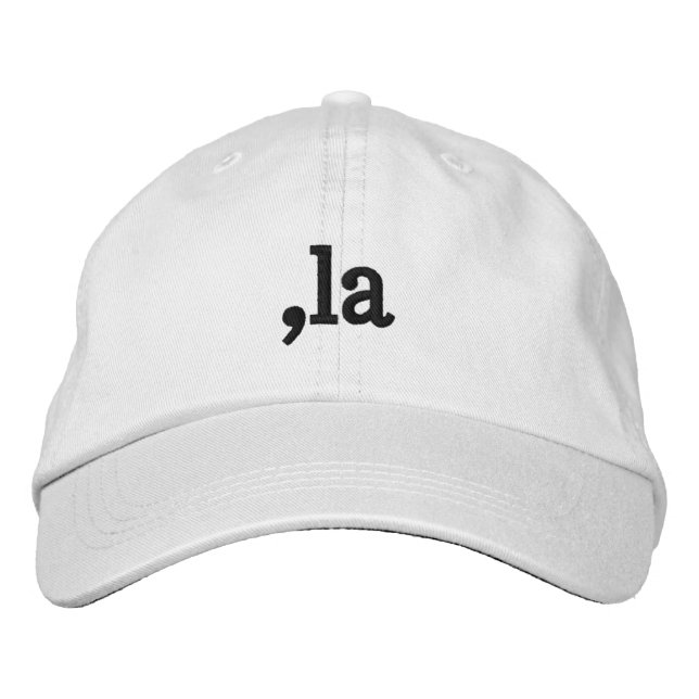 Comma La Kamala Harris - customized text design  Embroidered Hat (Front)