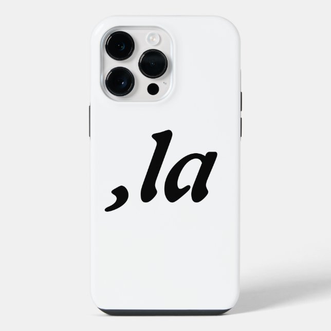 Comma La Kamala Harris - customized text design  iPhone Case (Back)