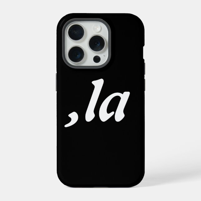 Comma La Kamala Harris - customized text design  iPhone Case (Back)