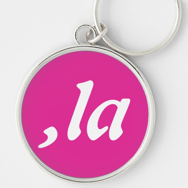Comma La Kamala Harris - customized text design  Keychain (Front)
