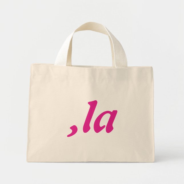 Comma La Kamala Harris - customized text design  Mini Tote Bag (Front)