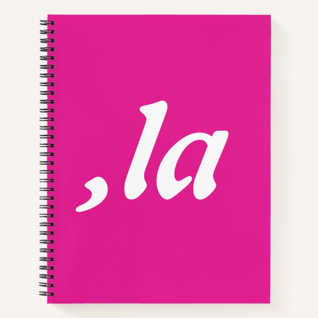 Comma La Kamala Harris - customized text design  Notebook (Front)