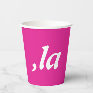 Comma La Kamala Harris - customized text design Paper Cups