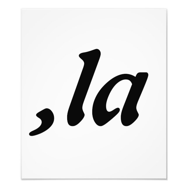 Comma La Kamala Harris - customized text design  Photo Print (Front)