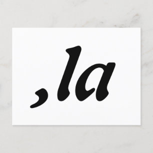 Comma La Kamala Harris - customized text design  Postcard