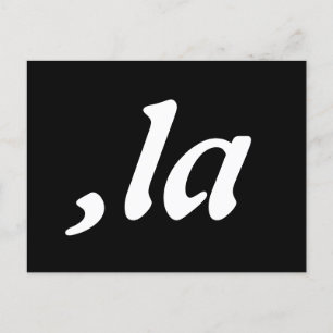 Comma La Kamala Harris - customized text design Postcard