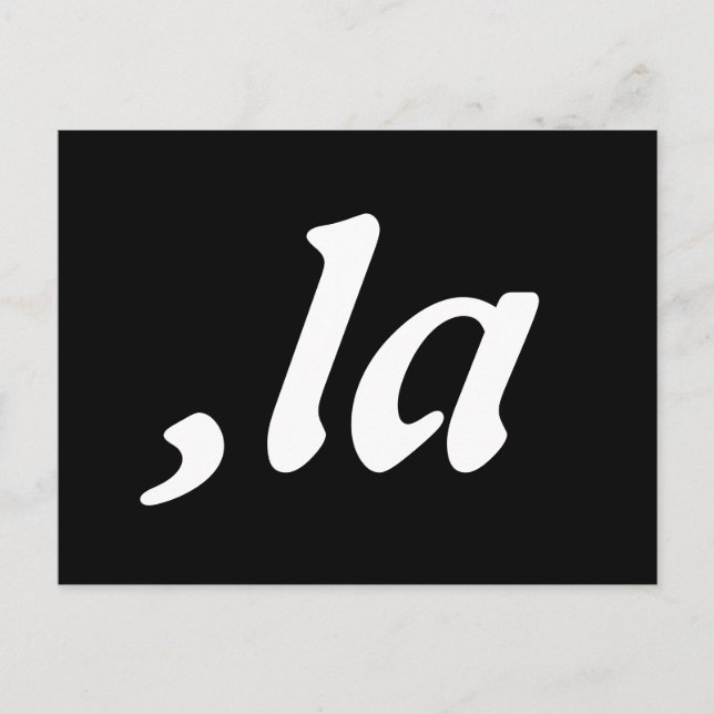 Comma La Kamala Harris - customized text design  Postcard (Front)