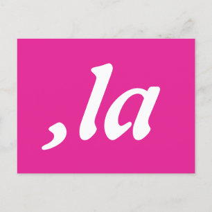 Comma La Kamala Harris - customized text design  Postcard