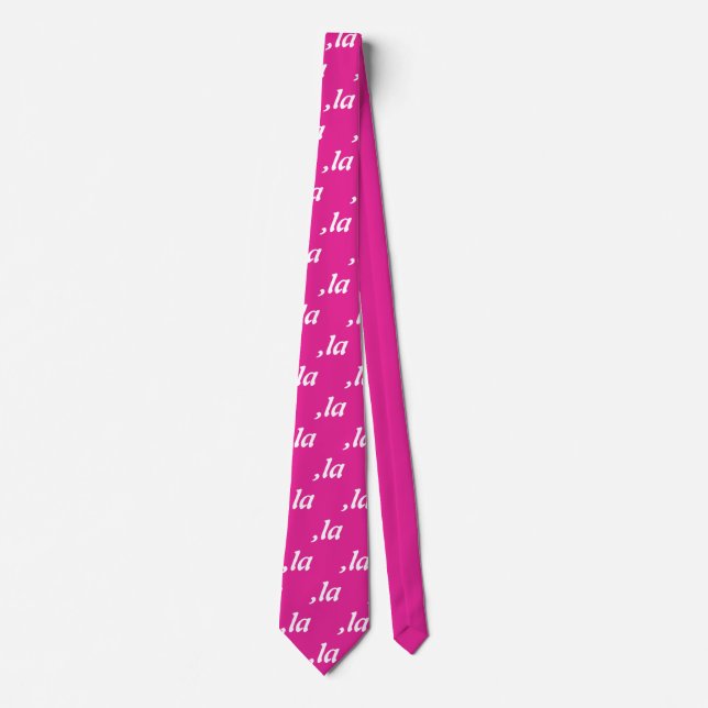 Comma La Kamala Harris - customized text design  Tie (Front)