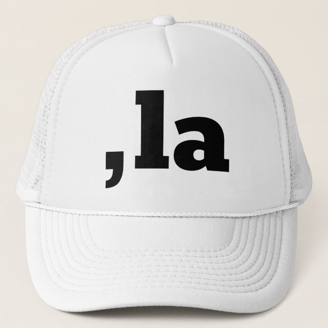 Comma La Kamala Harris - customized text design  Trucker Hat (Front)