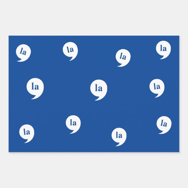 comma-la / Kamala Harris for President 2024 Wrapping Paper Sheet (Front)