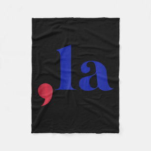 Comma La Kamala Harris For President Comma La 1 Fleece Blanket