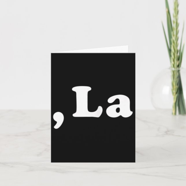 Comma La Kamala Harris Funny Democrat Support 2020 Card (Front)