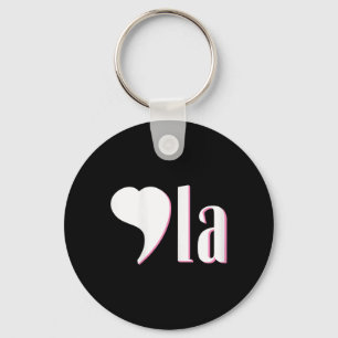 Comma La Kamala Harris Funny Democrat Support 2020 Keychain