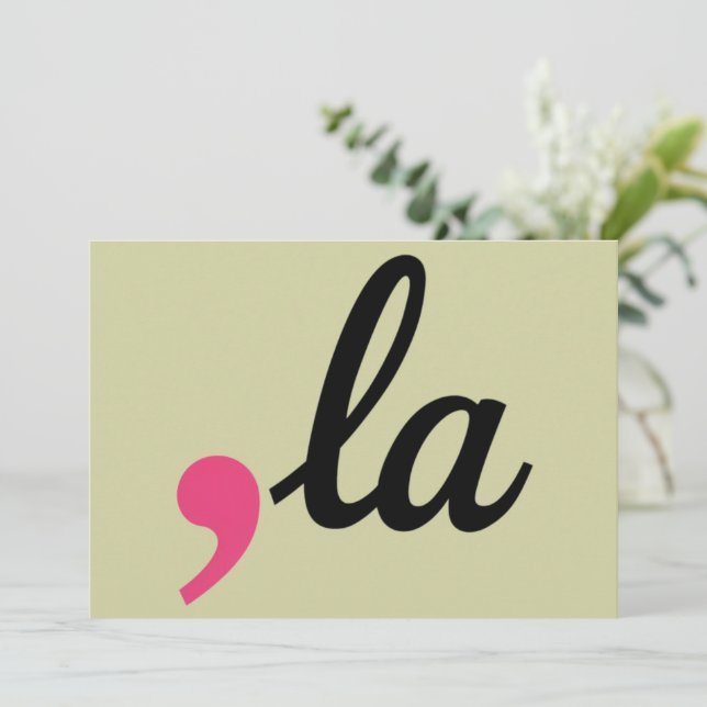 Comma La Kamala Harris President 2024 Stop Project Invitation (Standing Front)