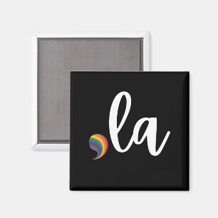 Comma La Kamala Harris Pride Rainbow LGBQ Gay Magnet