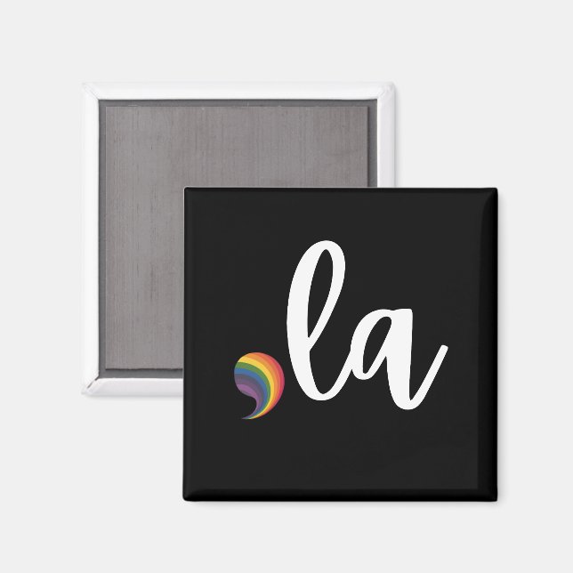 Comma La Kamala Harris Pride Rainbow LGBQ Gay Magnet (Front/Back)