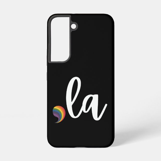 Comma La Kamala Harris Pride Rainbow LGBQ Gay Samsung Galaxy S22 Case (Back)