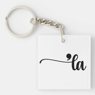 Comma La Kamala Harris Punctuation La Election Keychain