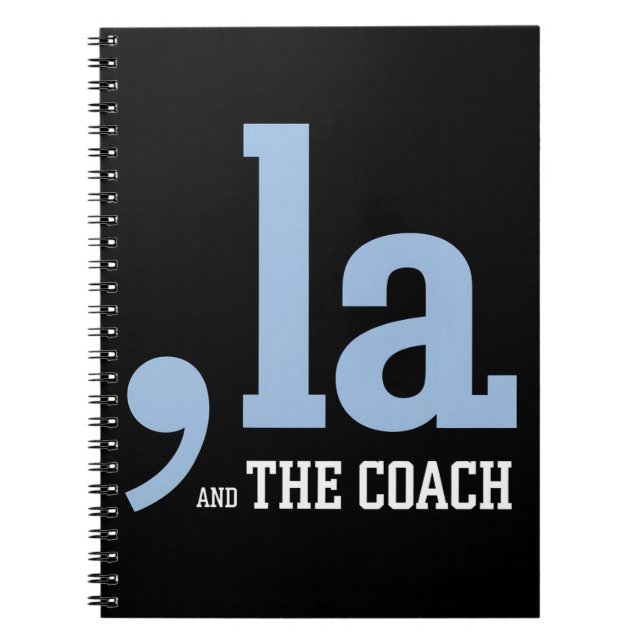 Comma La Kamala Harris Tim Walz Coach 2024  Notebook (Front)