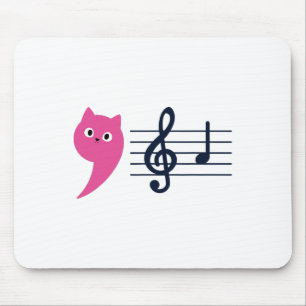 Comma La Music Notes Kamala Harris Music Teacher E Mouse Pad