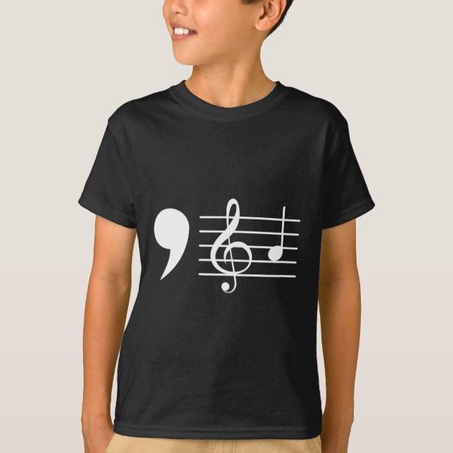 Comma La Music Notes Kamala Harris Music Teacher E T-Shirt (Front)