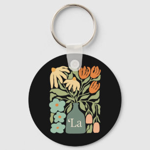 Comma La Subtle Boho Flowers Kamala Harris Madam P Keychain