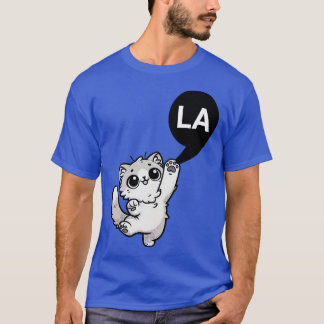 CommaLa Cute Cat reaching up for Kamala TShirt