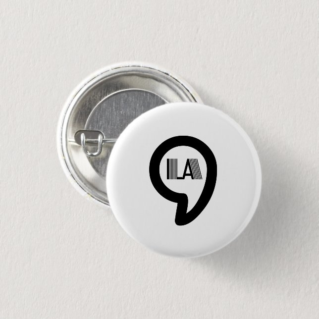 CommaLa - Kamala 1 Inch Round Button (Front & Back)